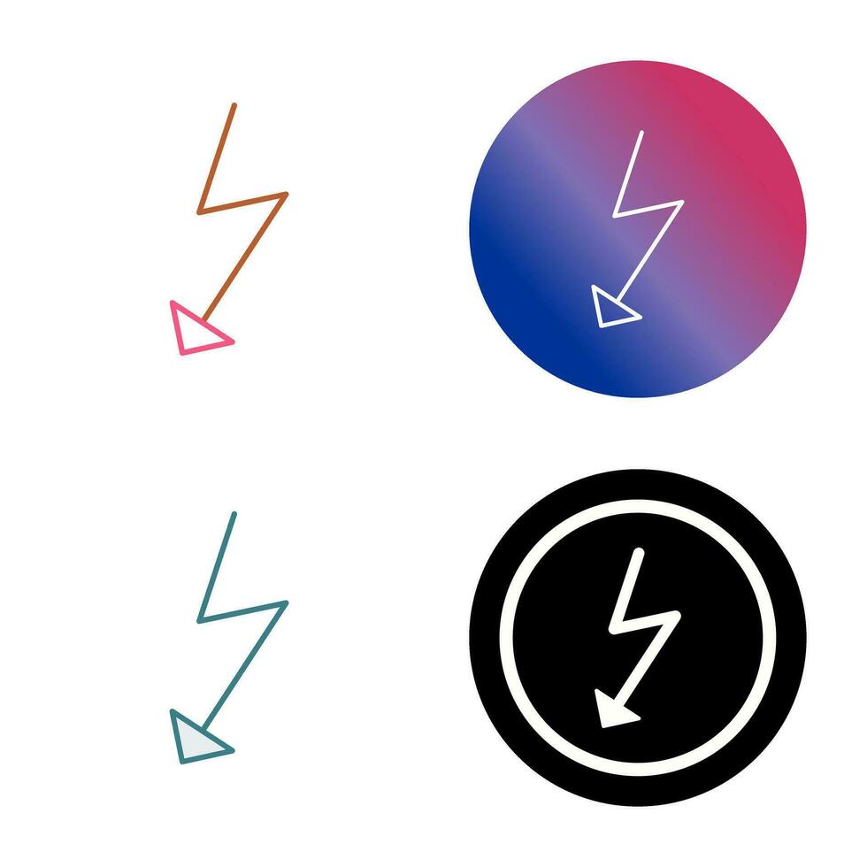 einzigartiges Flash-Vektorsymbol vektor