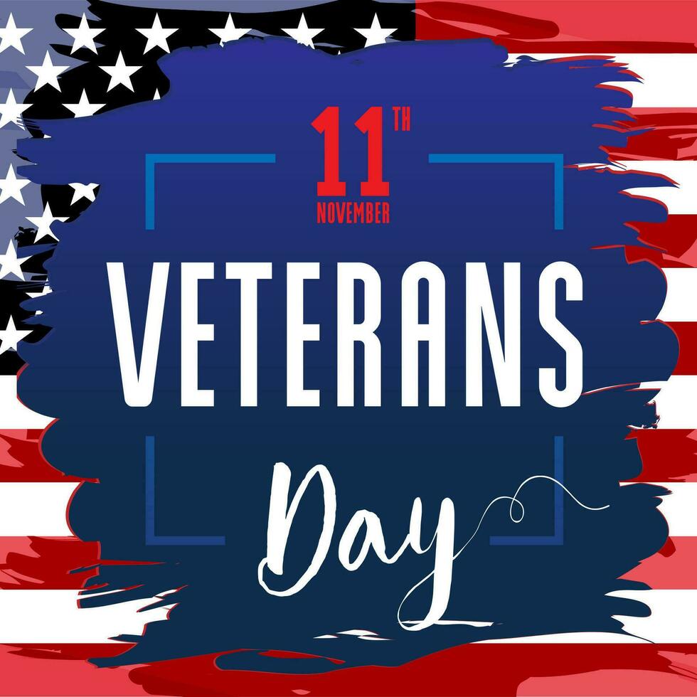 glücklich Veteranen Tag USA kreativ Banner. vektor