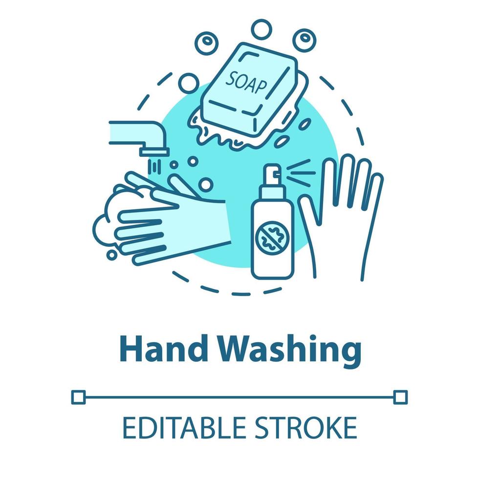 Symbol für das Händewaschen-Konzept vektor