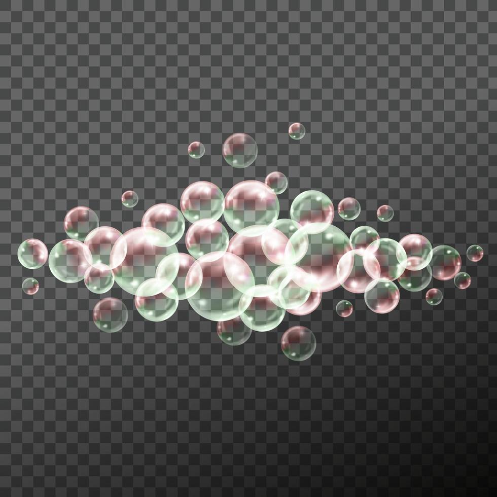 vektor illustration av såpbubblor.