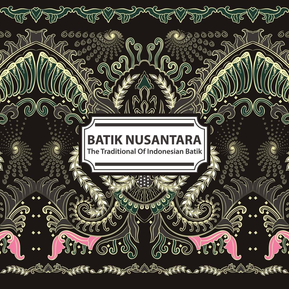 batik nusantara - den traditionella indonesiska batiken vektor