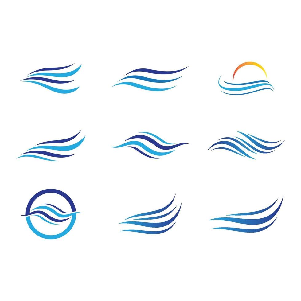 Wasserwelle Logo Bilder vektor