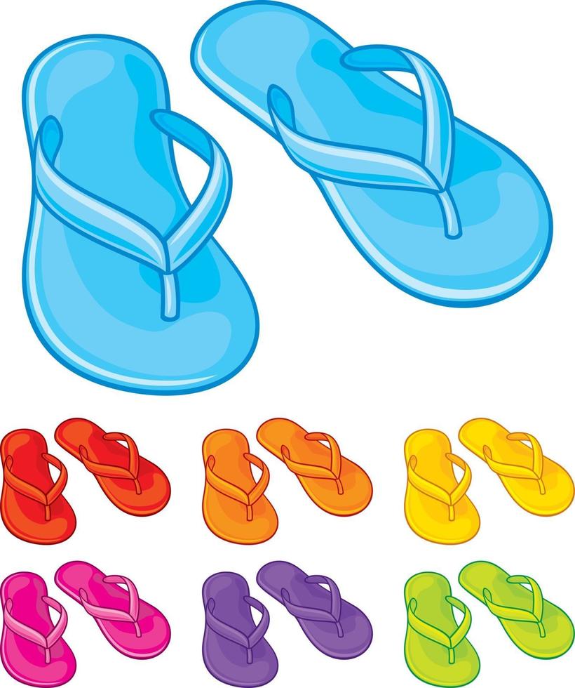 Flip-Flops-Kollektion vektor