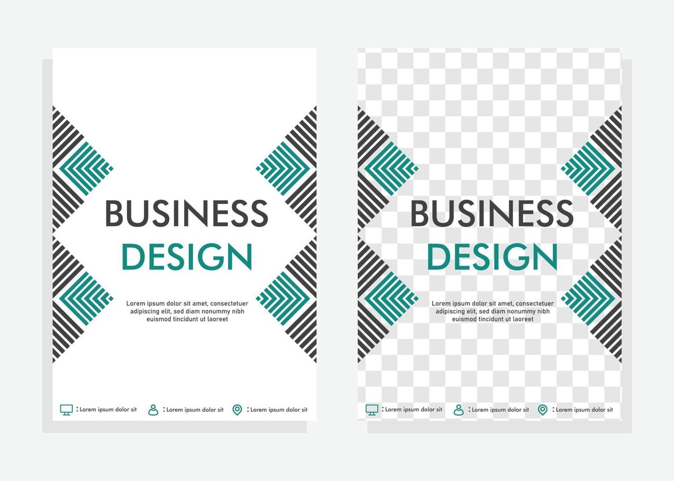 Business-Cover-Design-Vorlage. Flyer-Design-Vorlage. vektor