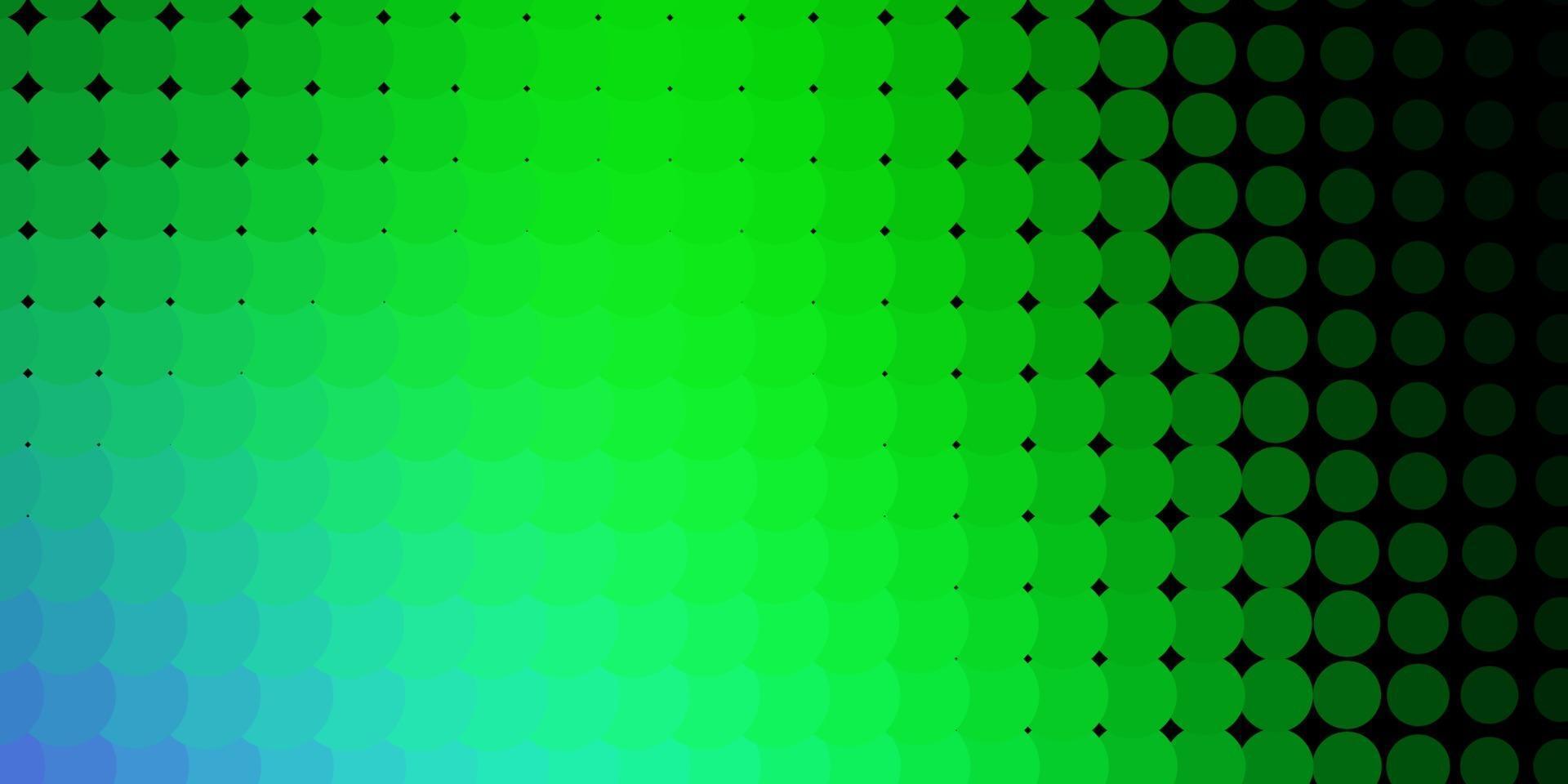 hellrosa, grünes Vektorlayout mit Kreisformen. vektor