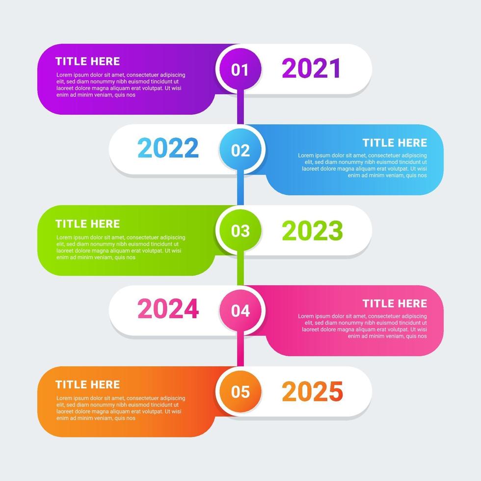 Timeline-Infografik-Vorlage vektor