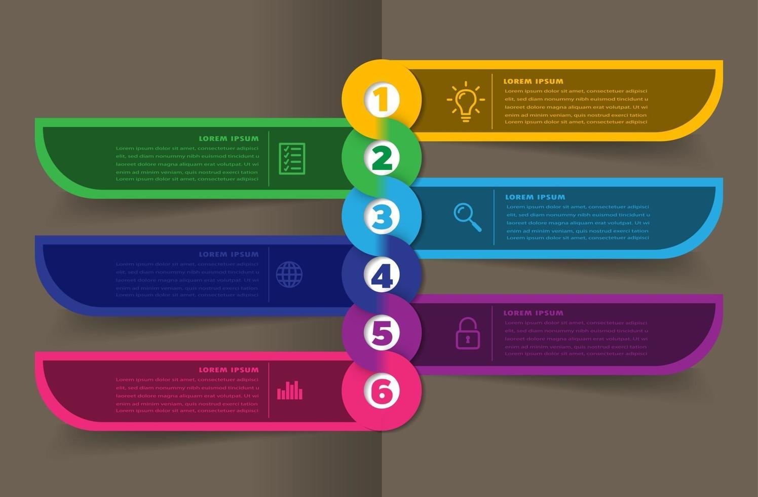 moderne Textfeld-Vorlage, Infografik-Banner vektor