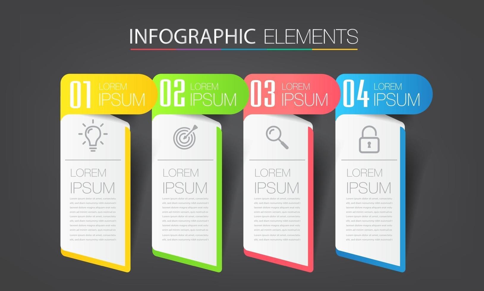 modern text rutmall, infographics banner vektor