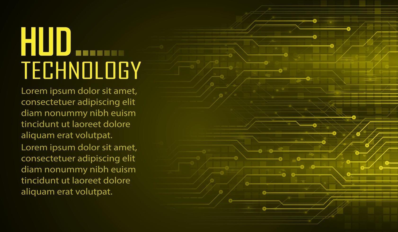 Text Cyber Circuit Zukunftstechnologie Konzept Hintergrund vektor