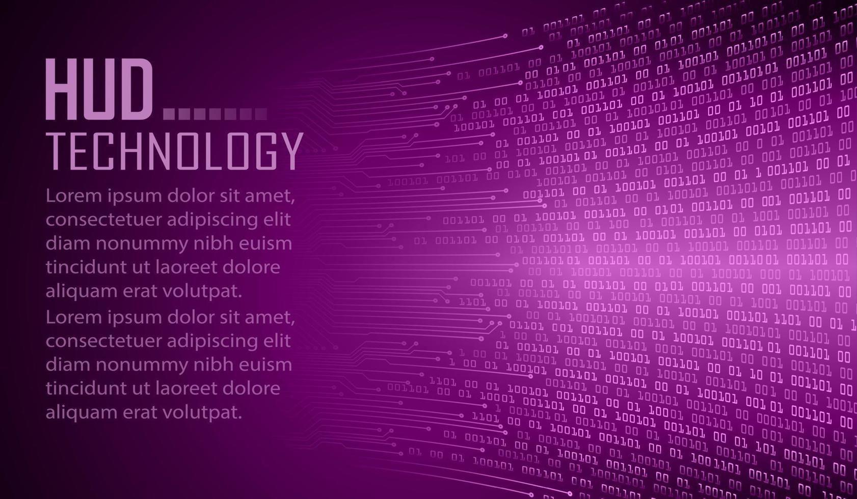 Text Cyber Circuit Zukunftstechnologie Konzept Hintergrund vektor