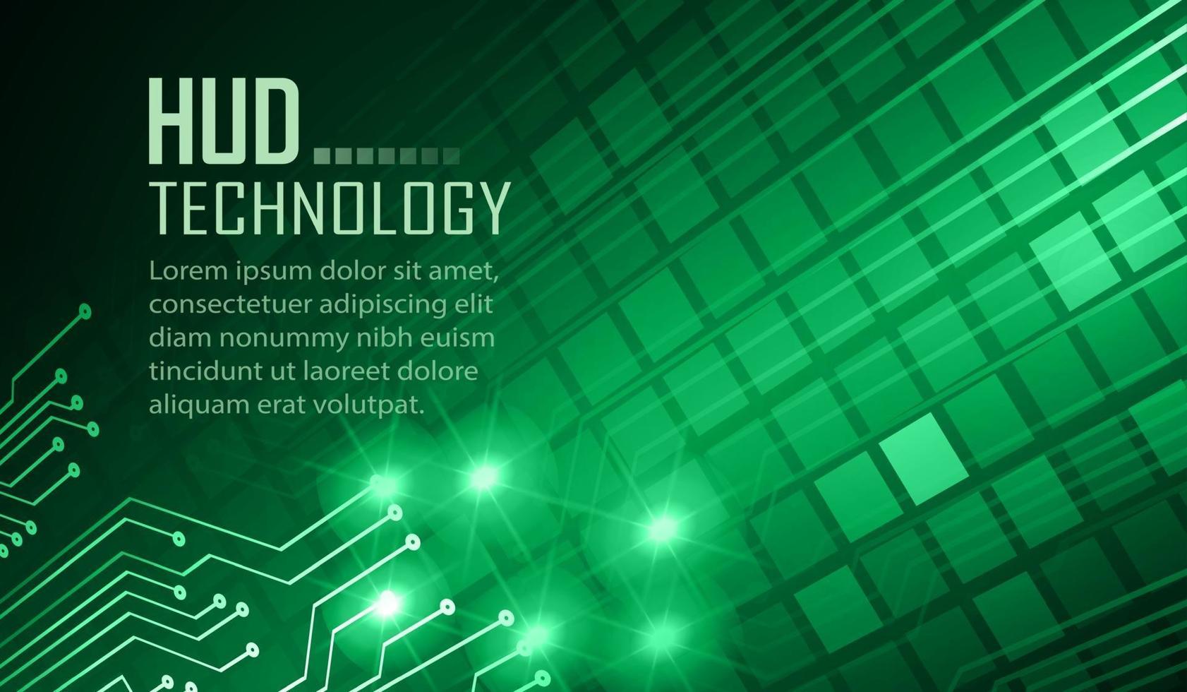 Cyber-Circuit-Zukunftstechnologie-Konzepthintergrund, Text vektor