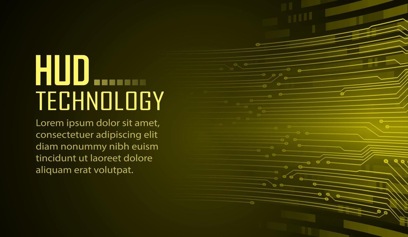 Cyber-Circuit-Zukunftstechnologie-Konzepthintergrund, Text vektor