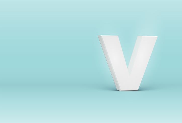 Hoher ausführlicher Brief des Gusses 3D, Vektorillustration vektor