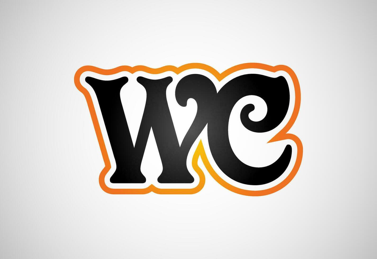 första brev w c logotyp design vektor. grafisk alfabet symbol för företags- företag vektor