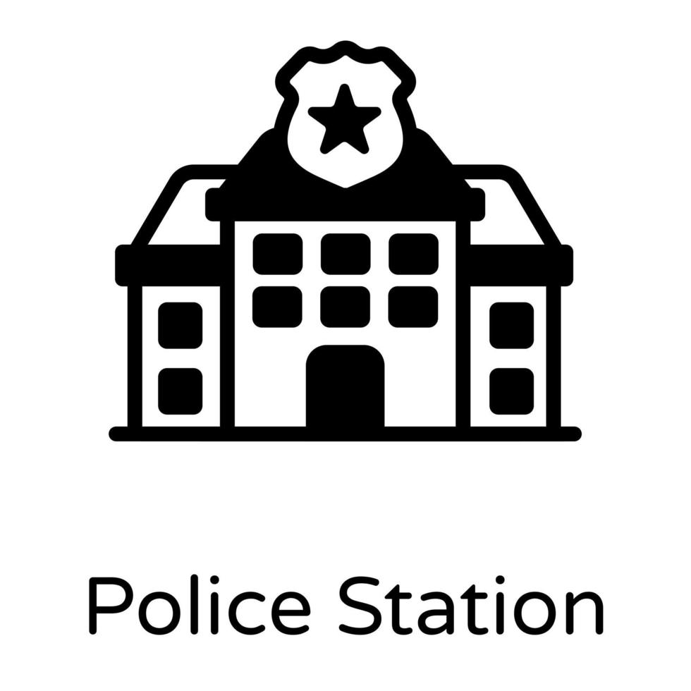 polisstation och avdelning vektor