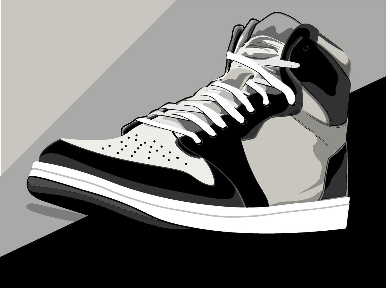 Vektor-Illustration von Schuhen, Turnschuhen, Stiefeln vektor