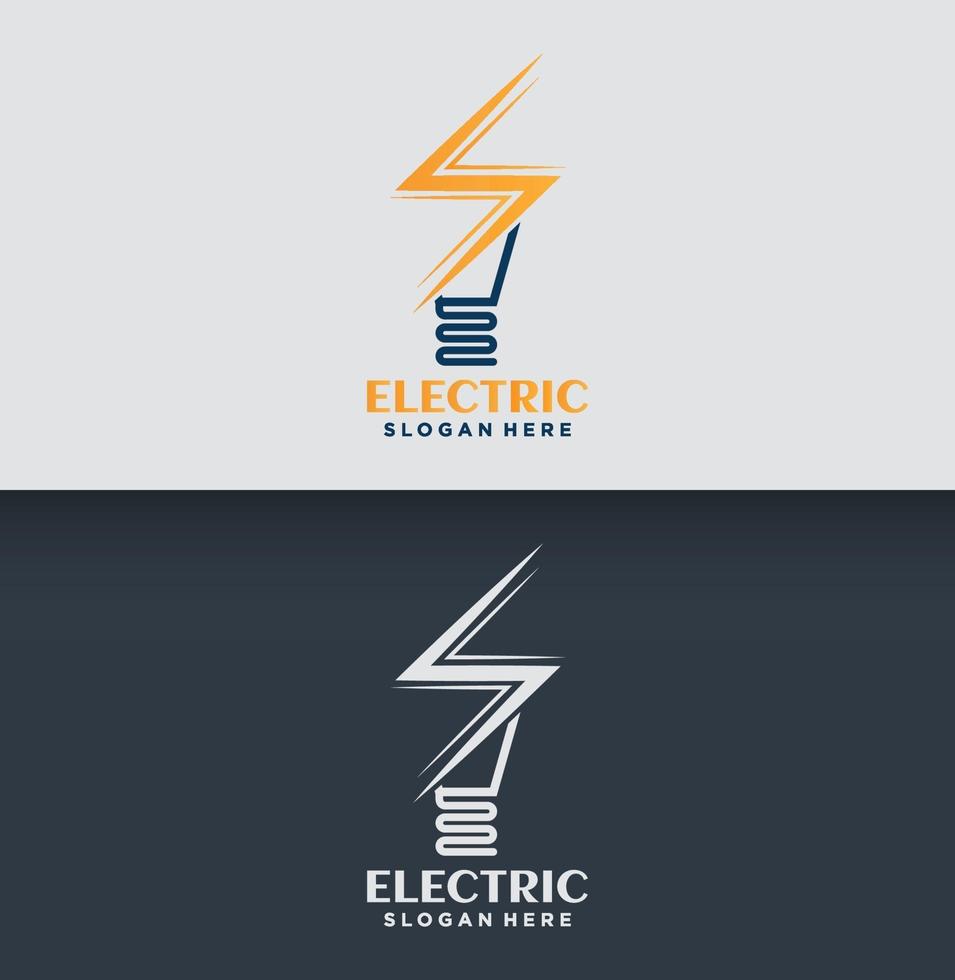 Logo-Design des Elektrounternehmens vektor