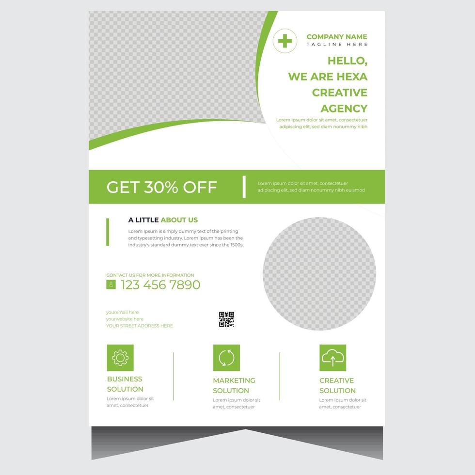 moderne Business-Flyer-Design-Vorlage vektor