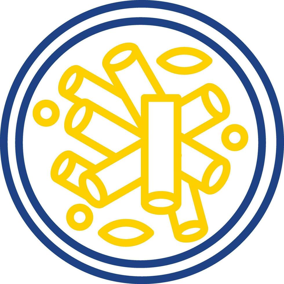 gebacken ziti Vektor Symbol Design