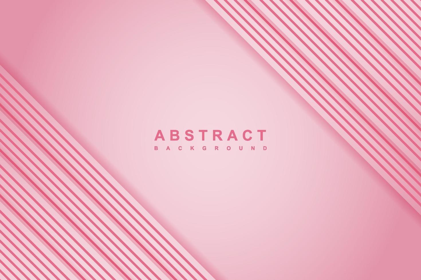 abstrakter rosa Hintergrund mit diagonalen Linien und Papierschnitt-Stil vektor