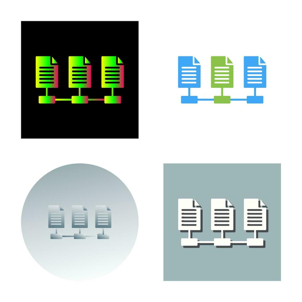 Vektorsymbol für Netzwerkdateien vektor