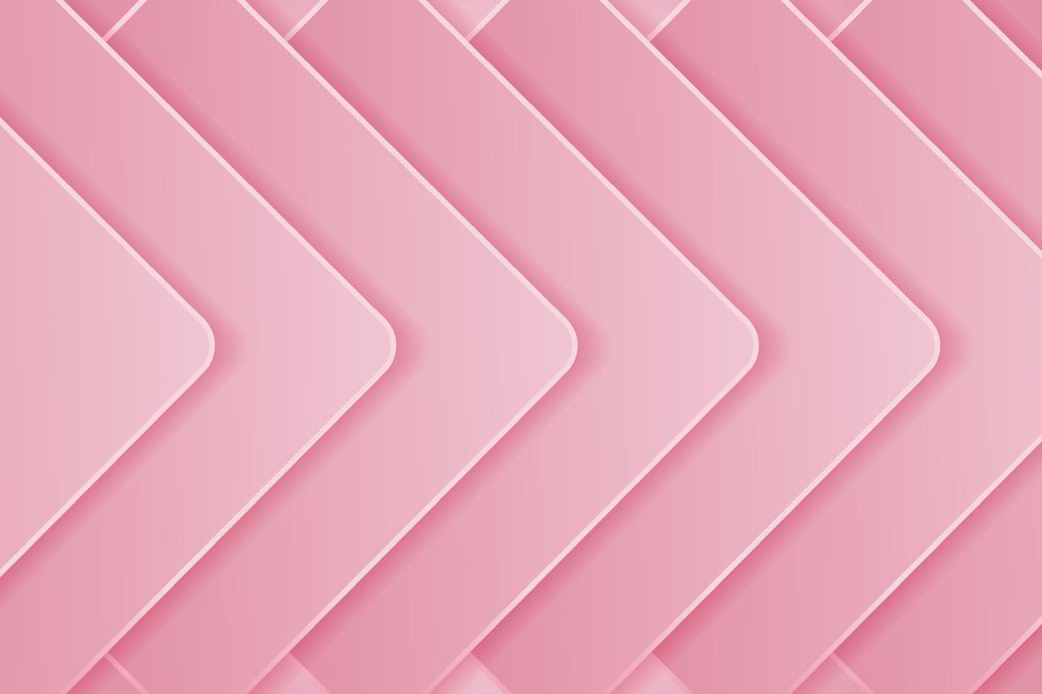 moderner Hintergrund mit rosa Farbverlauf mit geometrischen 3D-Formen vektor