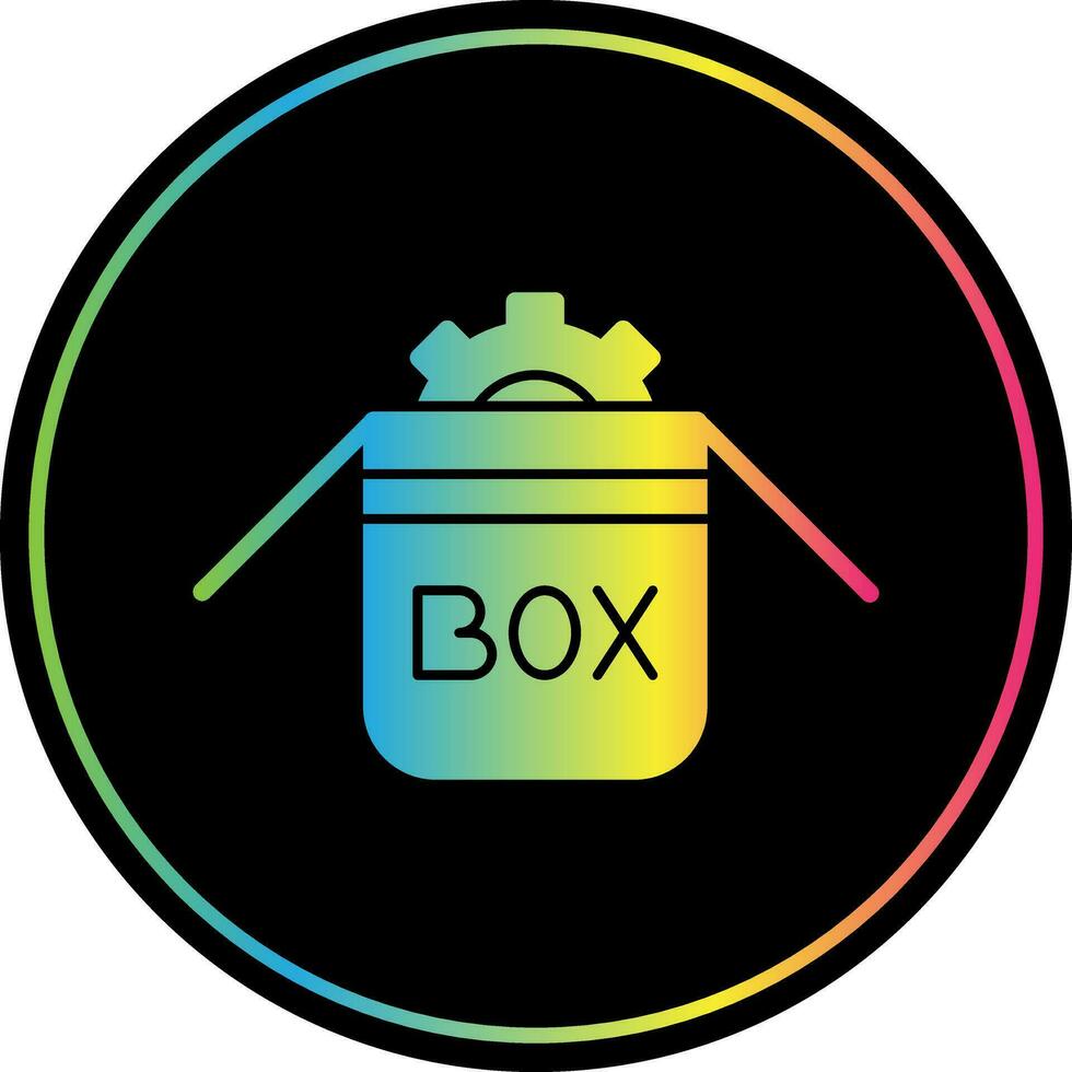 Box-Vektor-Icon-Design vektor