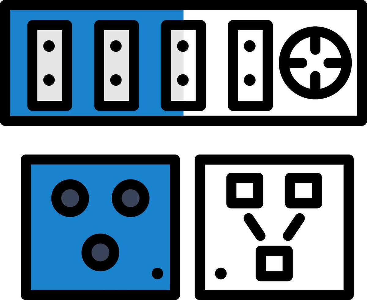 elektrisch Auslauf Vektor Symbol Design