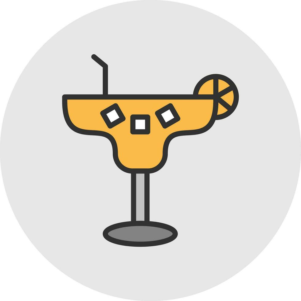 Margarita Cocktail Vektor Symbol Design