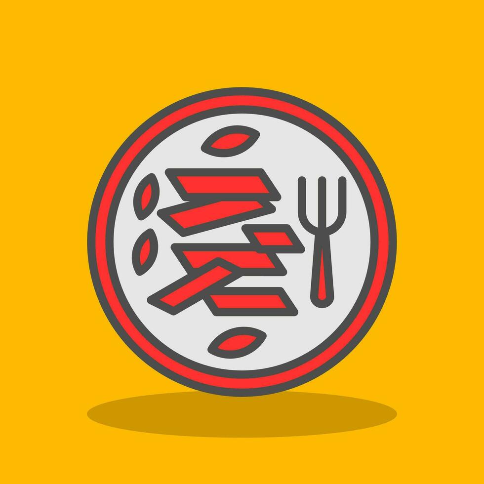 Pesto Pasta Vektor Symbol Design