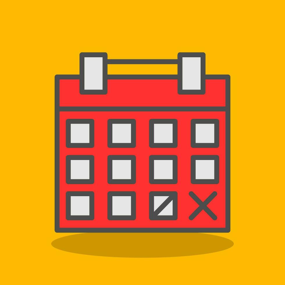 Kalender-Vektor-Icon-Design vektor