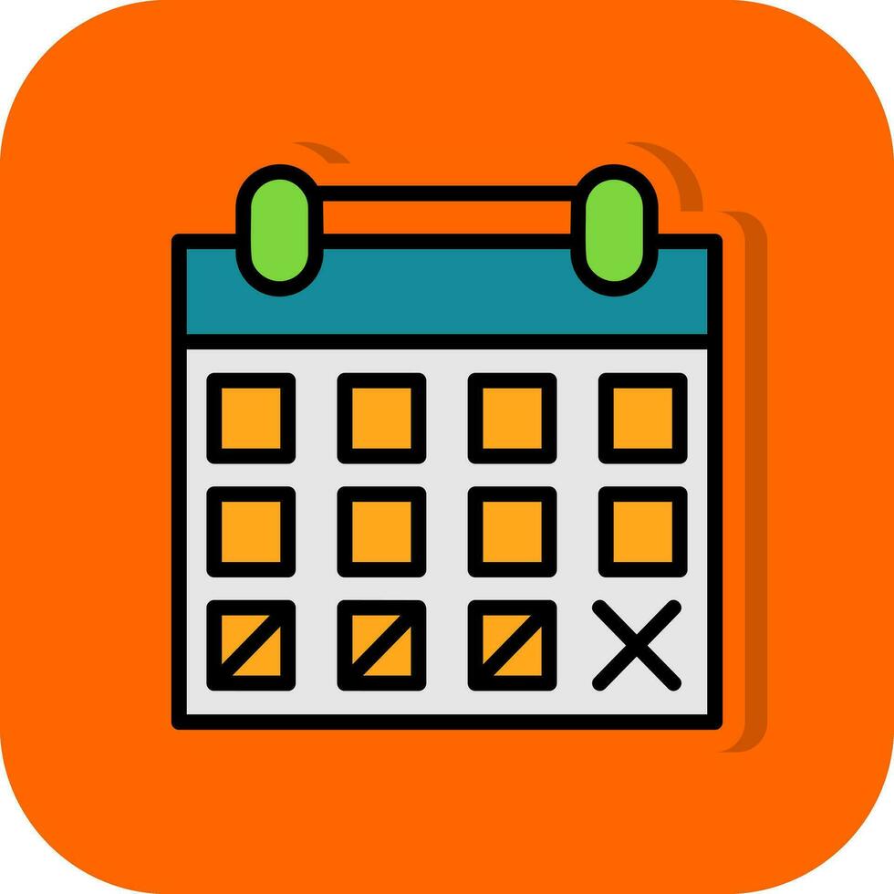 Kalender-Vektor-Icon-Design vektor