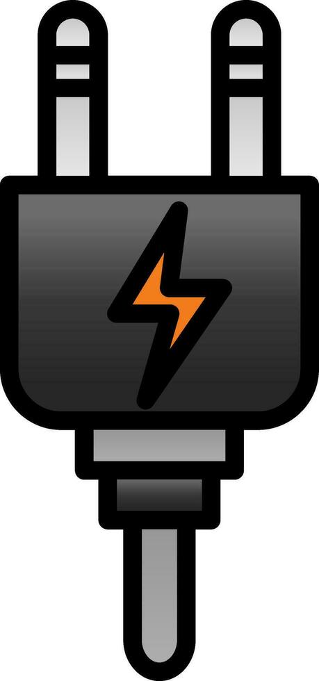 Plug-Vektor-Icon-Design vektor