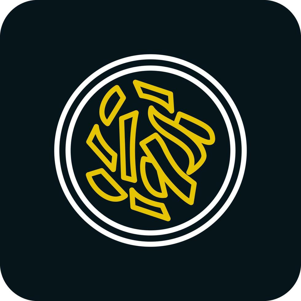 Fettuccine Alfredo Vektor Symbol Design