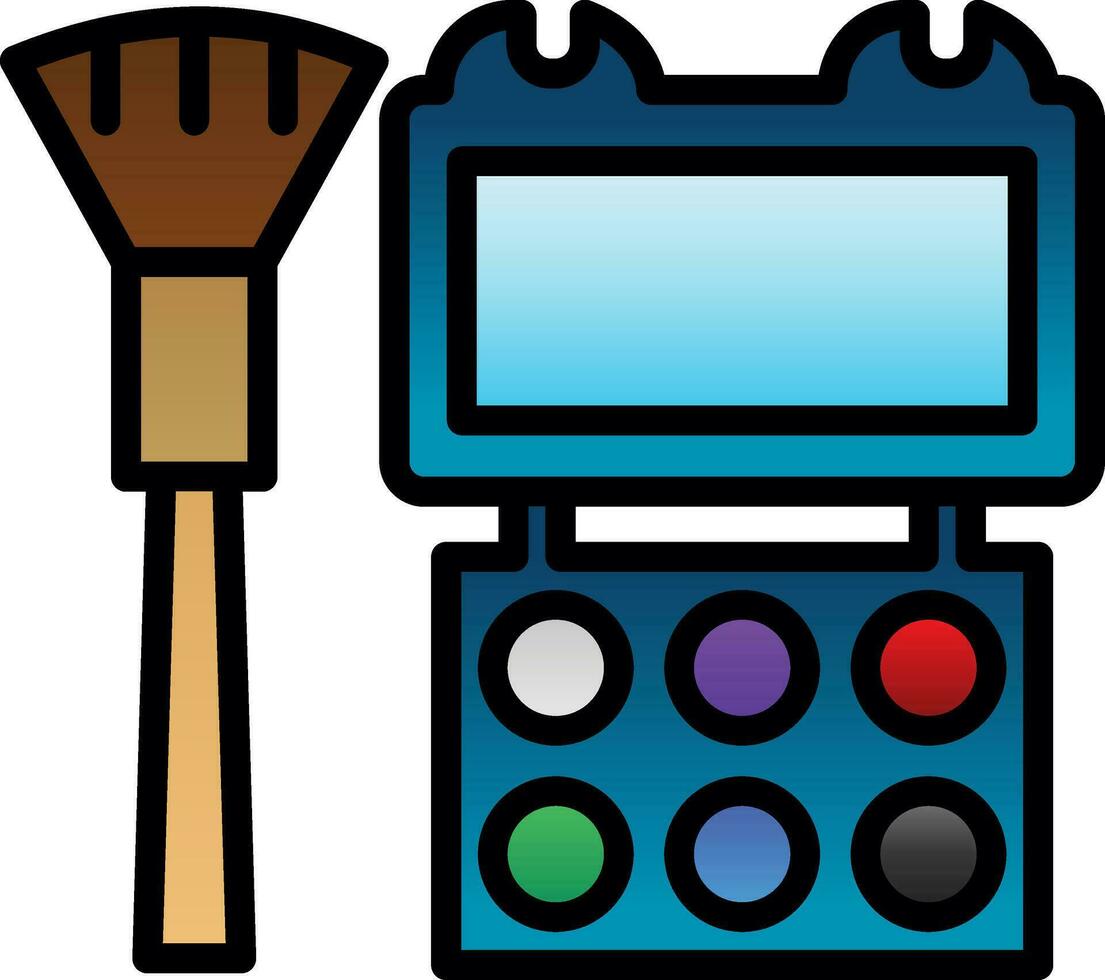 Make-up-Palette-Vektor-Icon-Design vektor