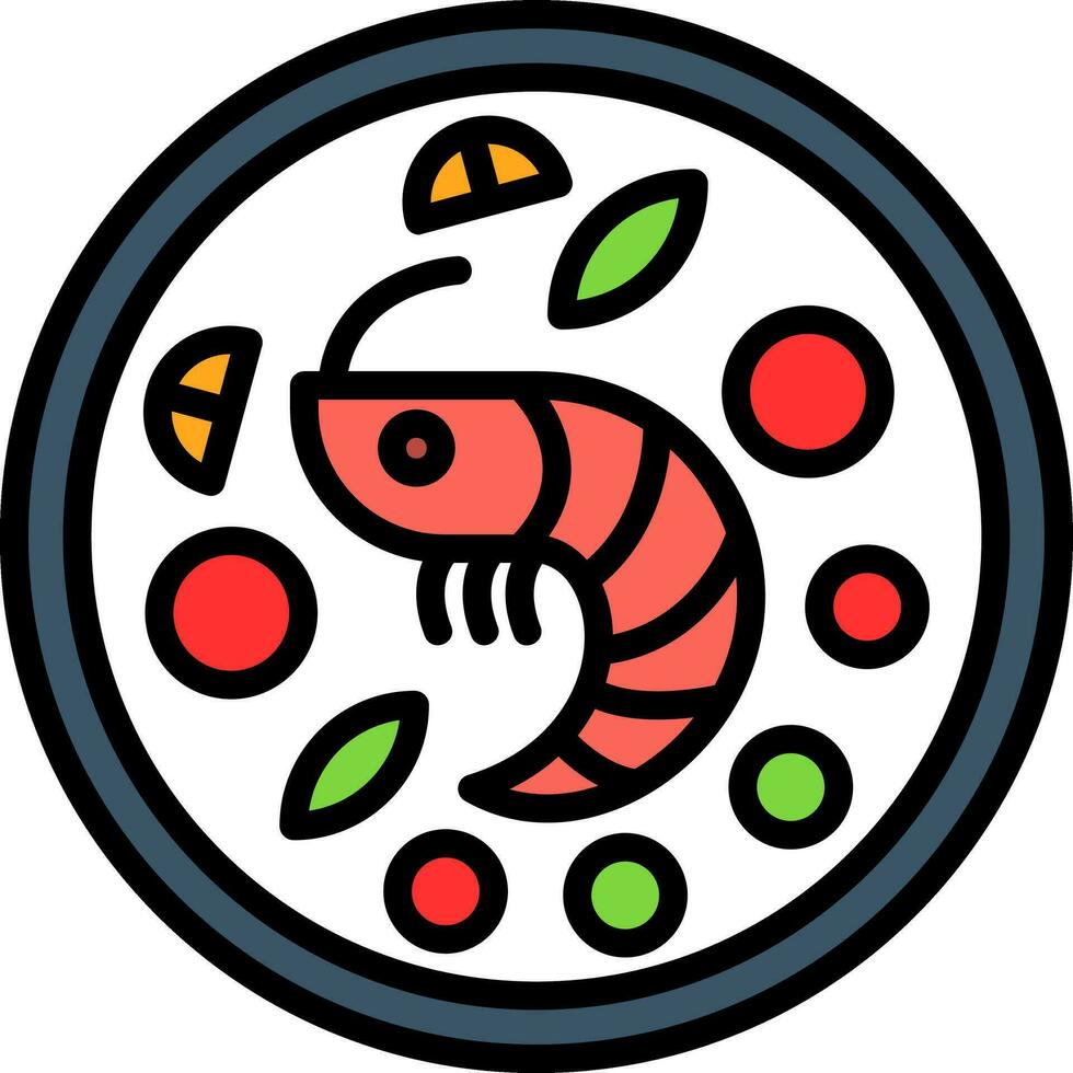 Garnele Scampi Vektor Symbol Design