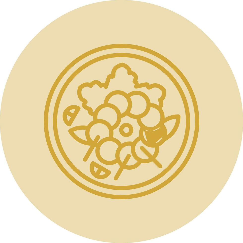 quinoa sallad vektor ikon design