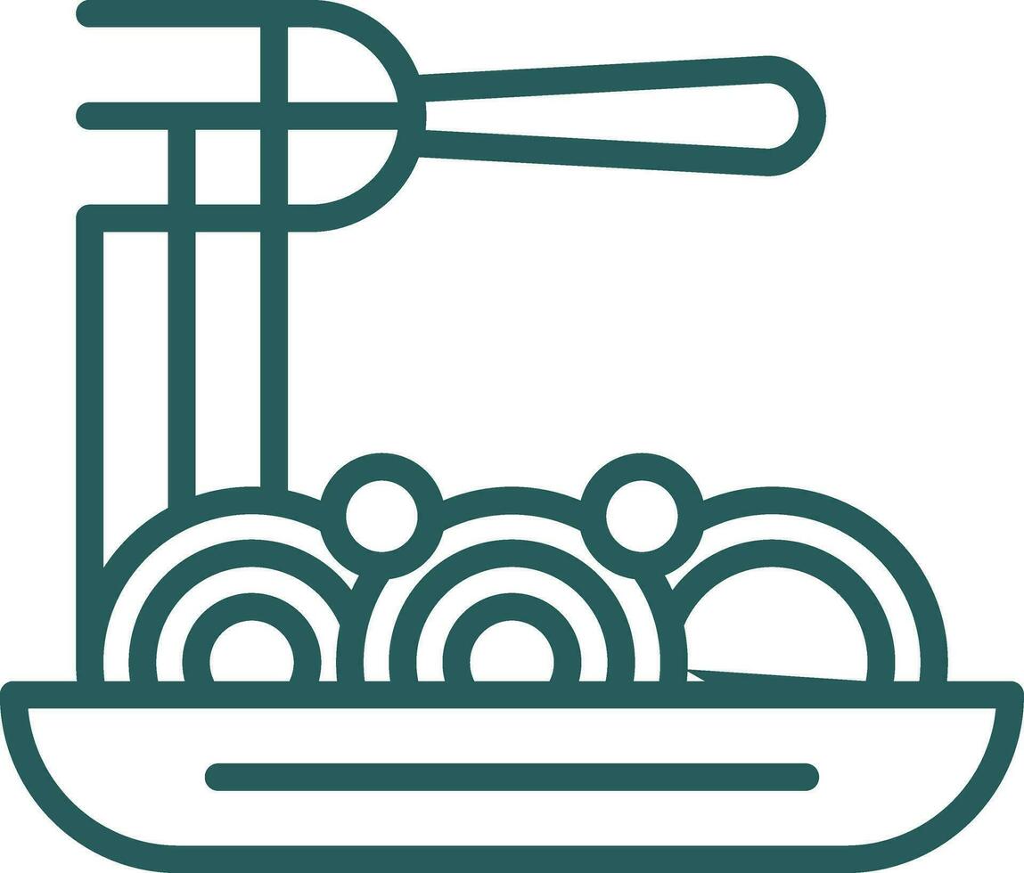 Spaghetti Bolognese Vektor Symbol Design