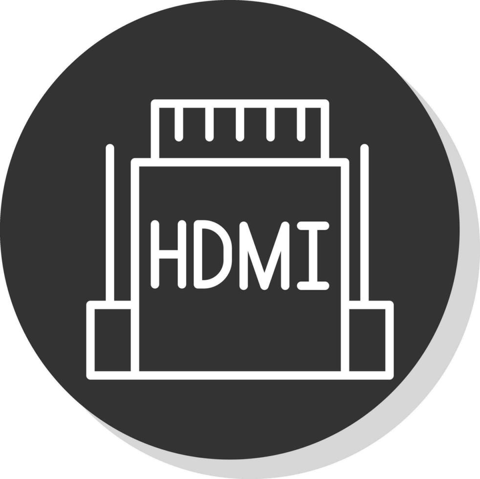 hdmi vektor ikon design