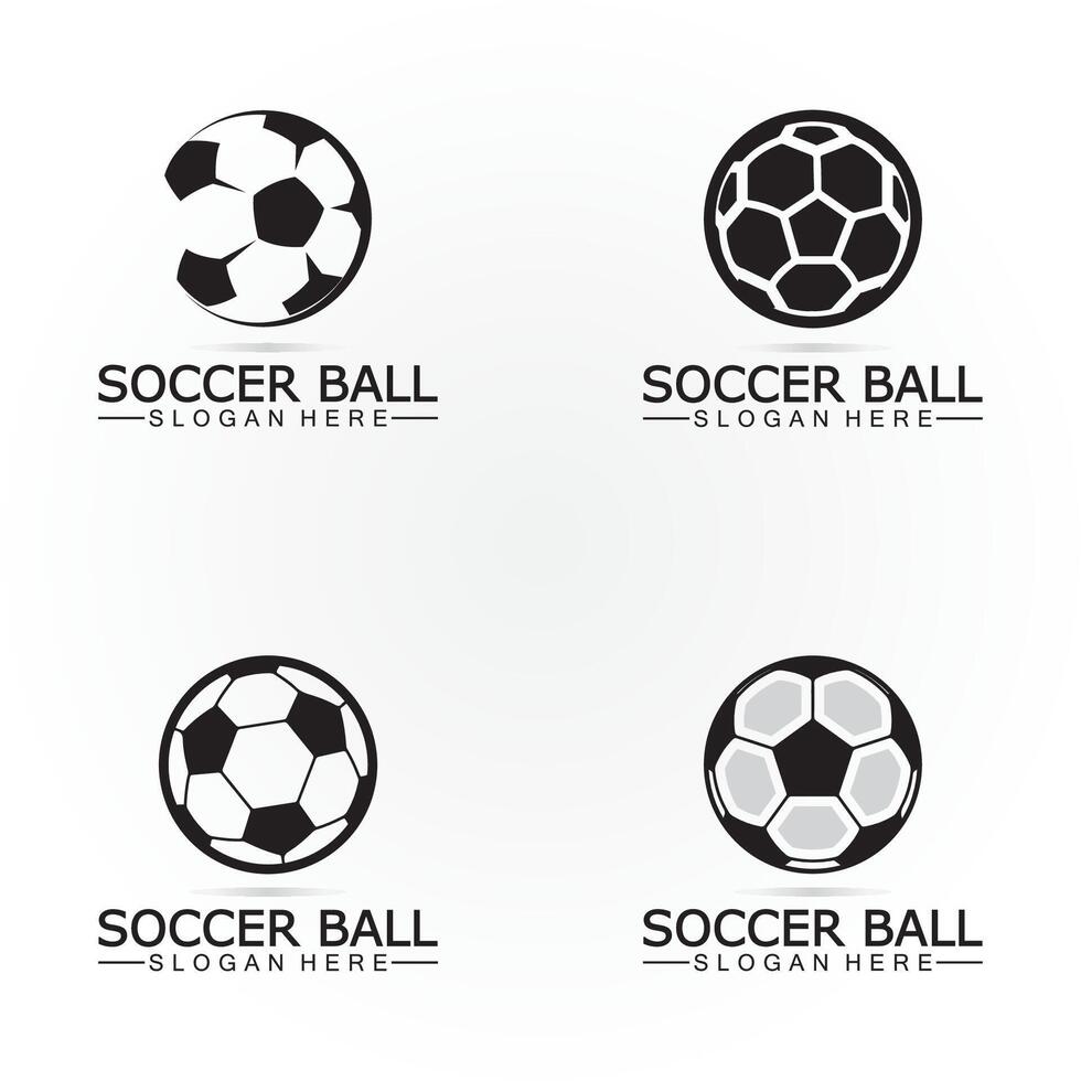 fotboll boll logotyp design ikon vektor