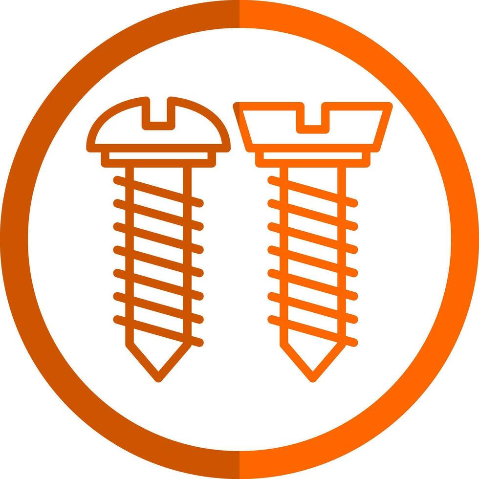 Schrauben Vektor Symbol Design