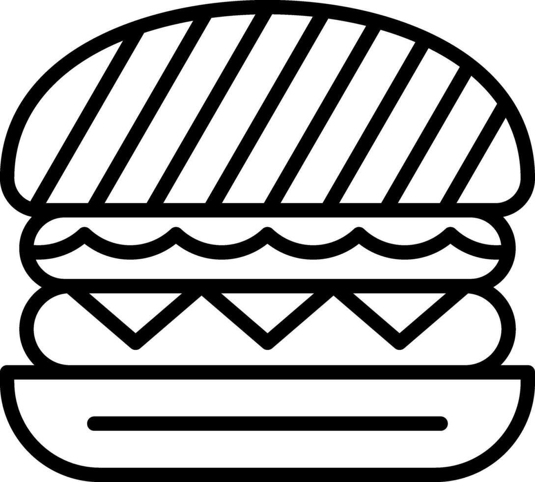 Tofu Burger Vektor Symbol Design