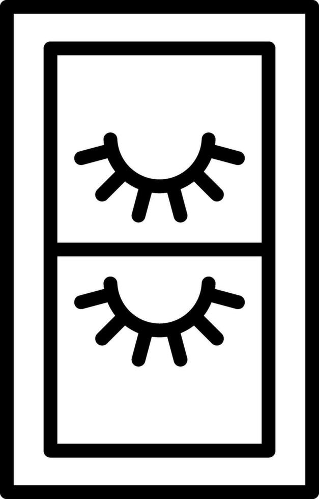 falsch Wimpern Vektor Symbol Design