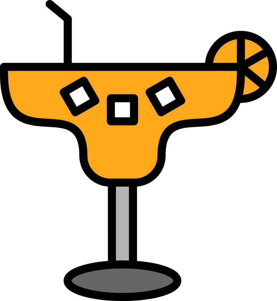 Margarita Cocktail Vektor Symbol Design