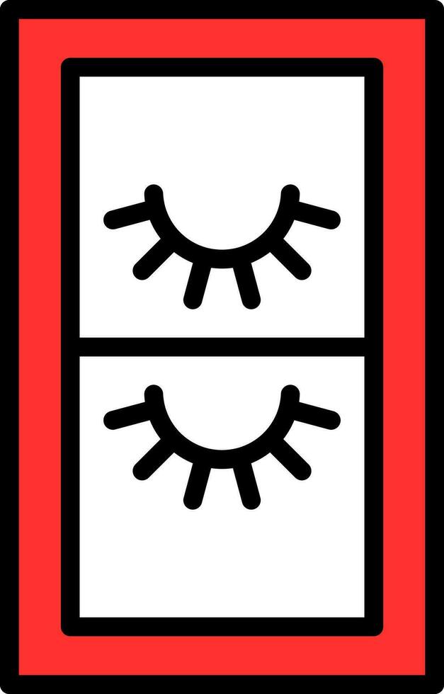 falsch Wimpern Vektor Symbol Design