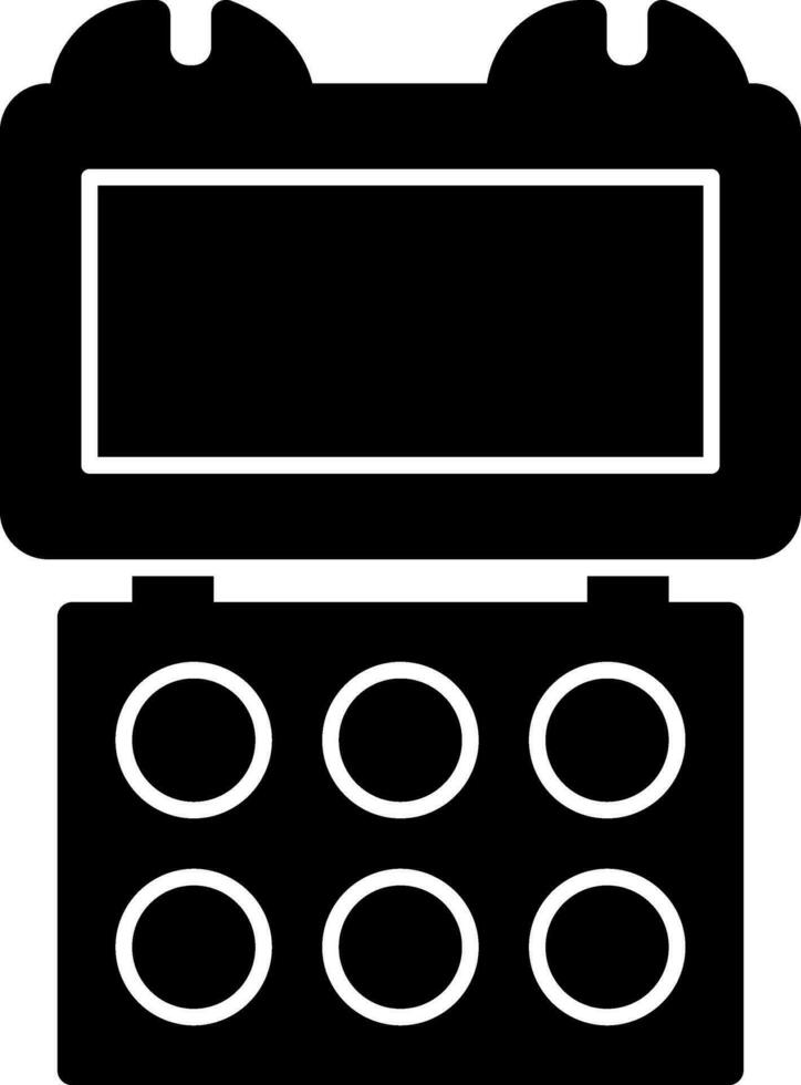 Lidschatten Palette Vektor Symbol Design