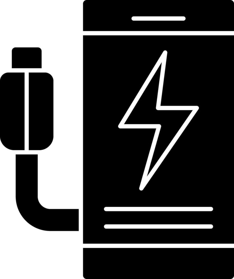 Handy, Mobiltelefon Laden Vektor Symbol Design