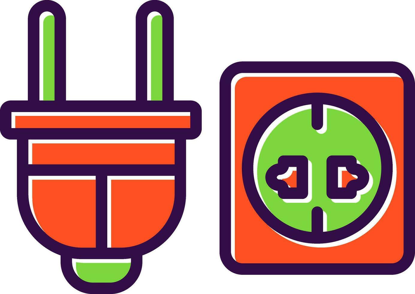 Steckdose Vektor Icon Design