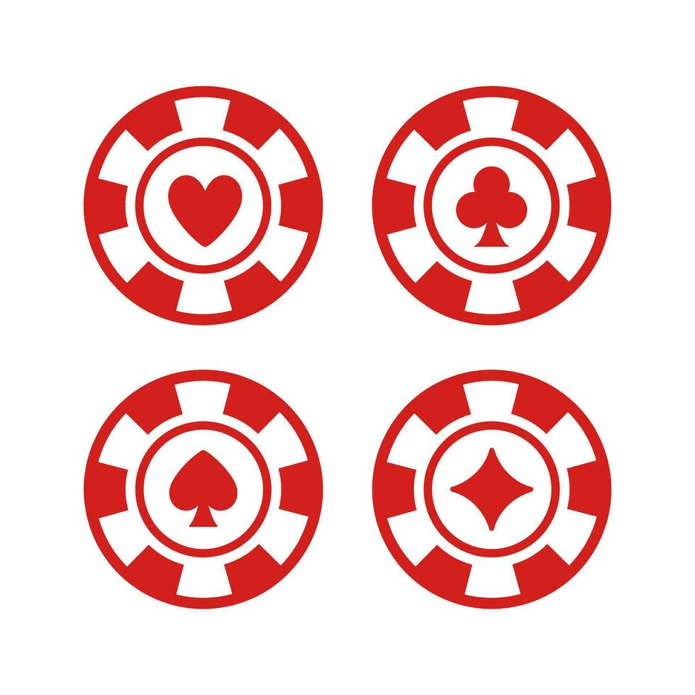 poker chip vektor design symbol illustration