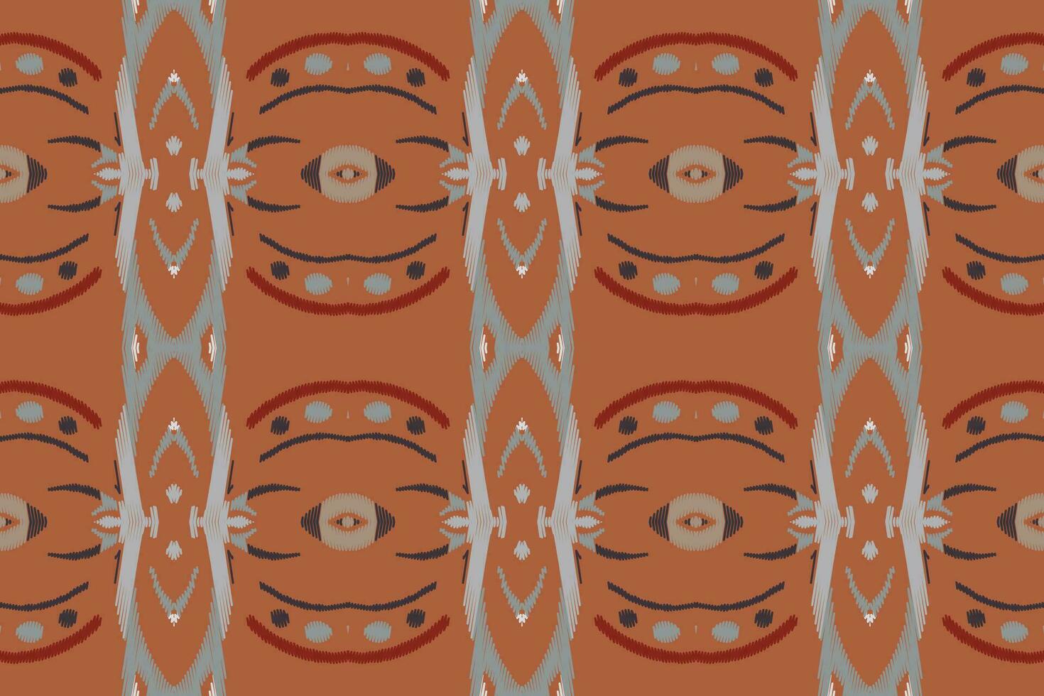 Ikat Blumen- Paisley Stickerei Hintergrund. Ikat Textur geometrisch ethnisch orientalisch Muster traditionell. Ikat aztekisch Stil abstrakt Design zum drucken Textur, Stoff, Saree, Sari, Teppich. vektor